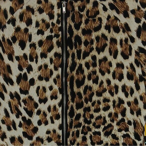 Tobi Leopard print Mini Dress with back zipper. Size M - Picture 5 of 11